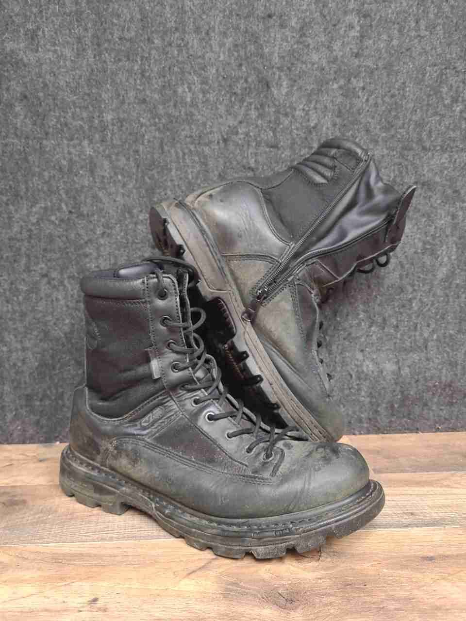 Thorogood Gen-flex2 8" Side Zip Tactical Boots Black Men's Size 12M