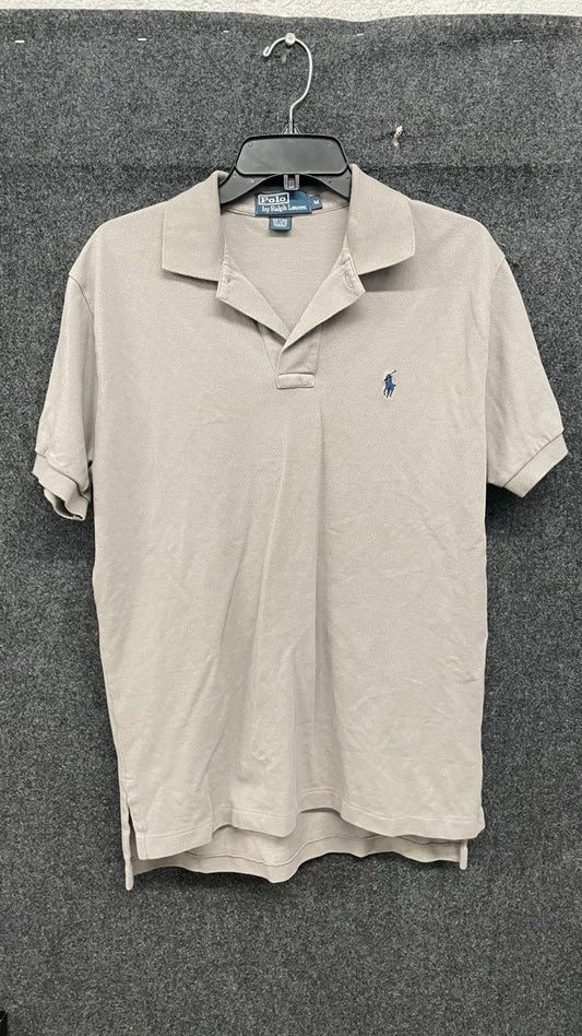 Polo Ralph Lauren Men's Gray Cotton Pique Short Sleeve Polo Shirt Size M