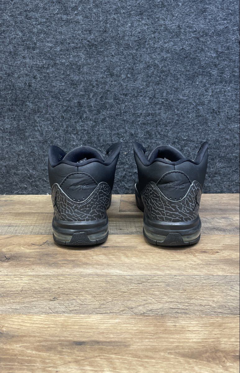 Nike Jordan Flight Origin 2 Triple Black Elephant Print Youth Size 6.5Y