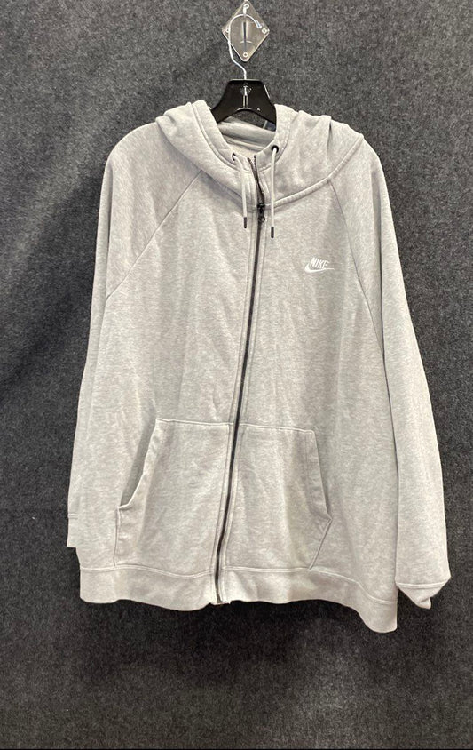 Nike Men's Grey Heather Full Zip Hoodie Fleece Jacket Sz 3X