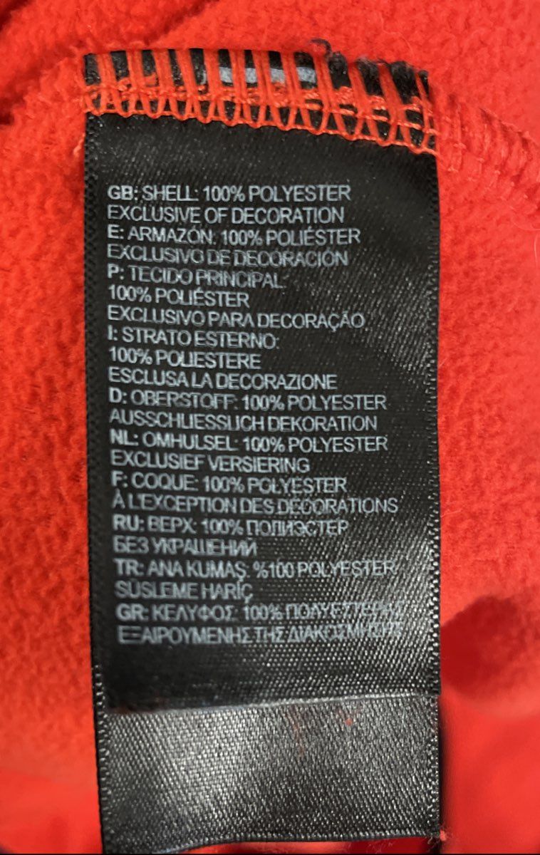 The North Face Men's Red Black TKA Glacier 1/4 Zip Fleece Pullover Size M
