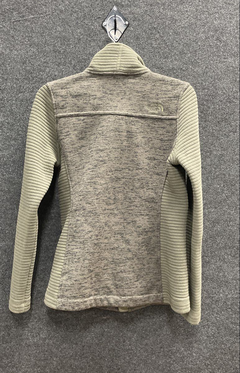 The North Face Women's Crescent Full Zip Sweater Knit Fleece Jacket Green
