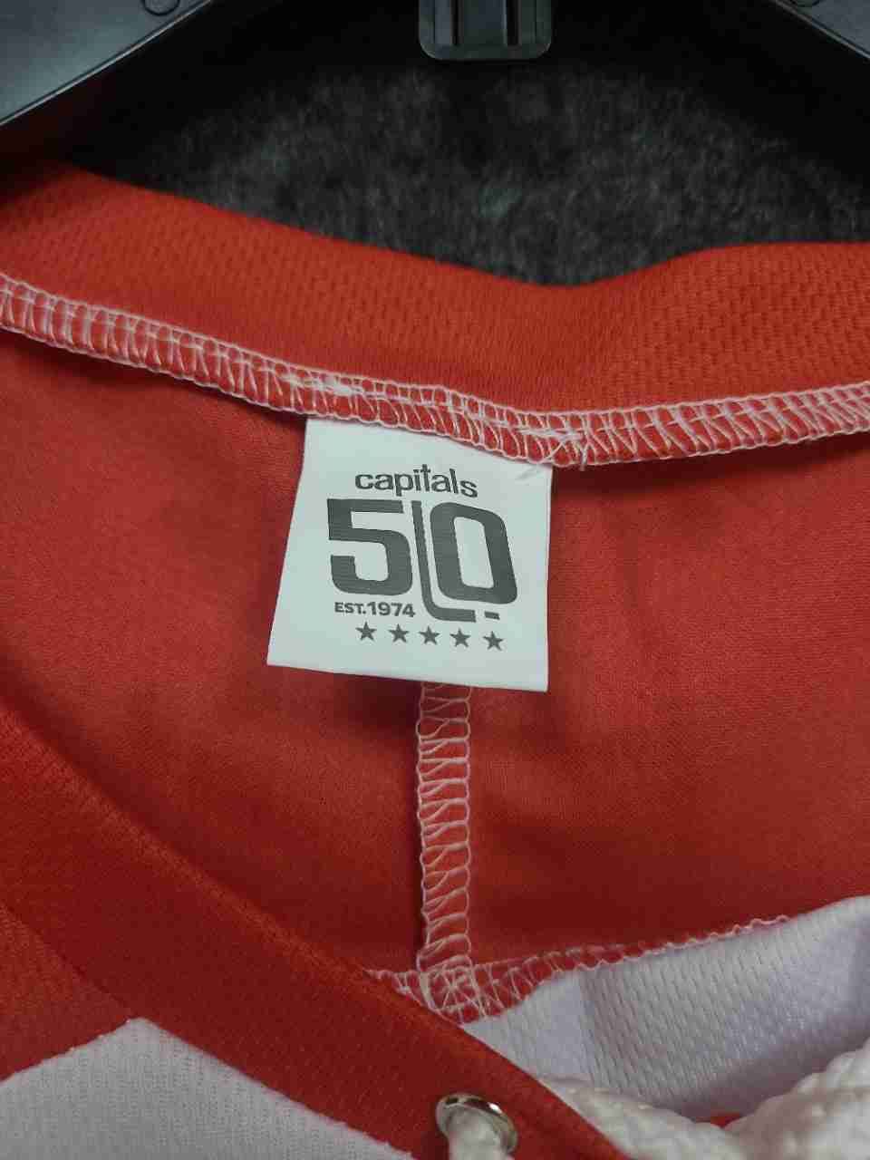 Coyote Washington Capitals Men's Hockey Jersey Lace Up Neck White #50 Sz XL