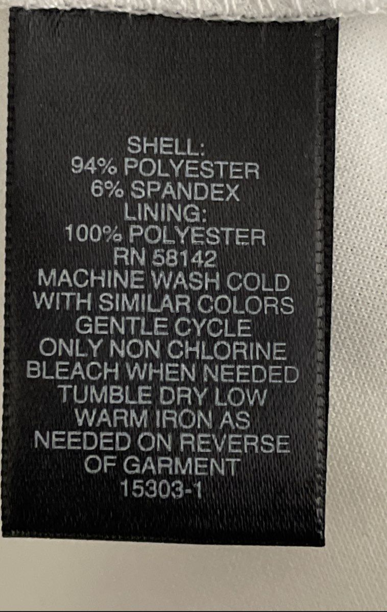 Liz Claiborne Women's Black White Colorblock Sleeveless Round Neck Dress Sz 14