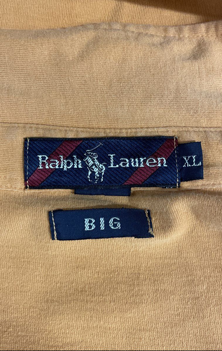 Ralph Lauren Men's Orange Long Sleeve Button Down Shirt Big & Tall Sz XL
