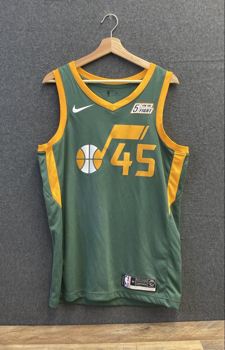 Nike Men's NBA Utah Jazz Donovan Mitchell #45 Swingman Green Jersey Sz 44 M