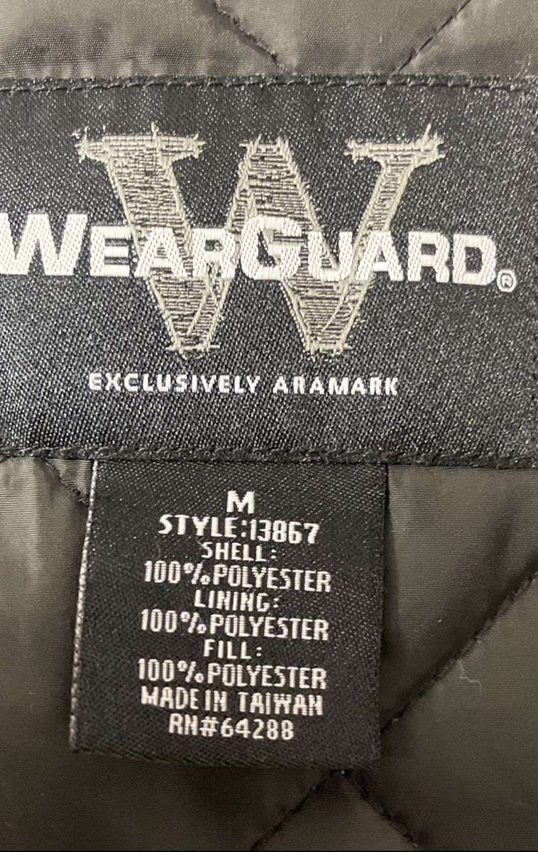 WearGuard Mens Gray Hooded Quilted Lined Work Jacket WRG Inc Promo Sz M