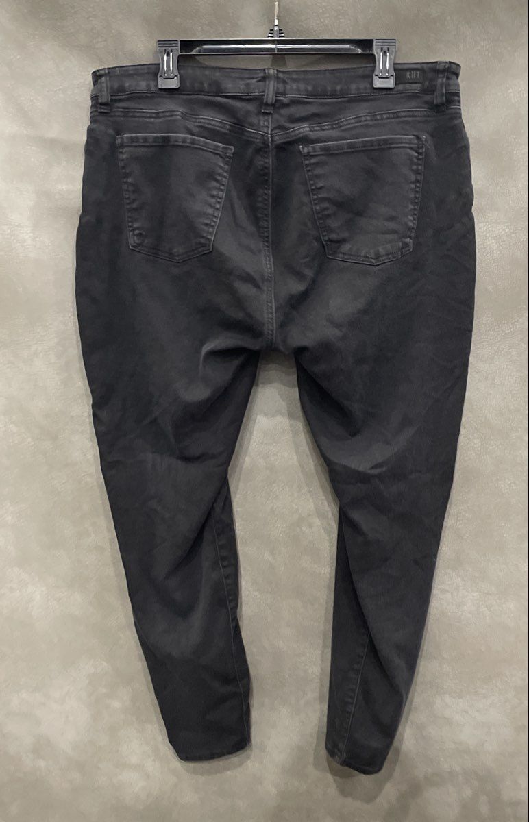 KUT from the Kloth Women's Black Stretch Denim Skinny Jeans Sz 16W