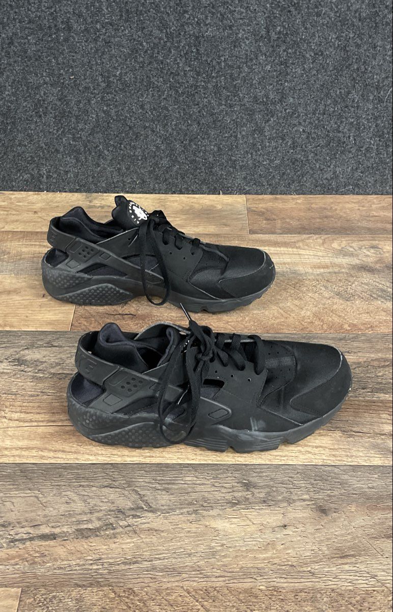 Nike Air Huarache Triple Black Men's Running Shoes Size 10