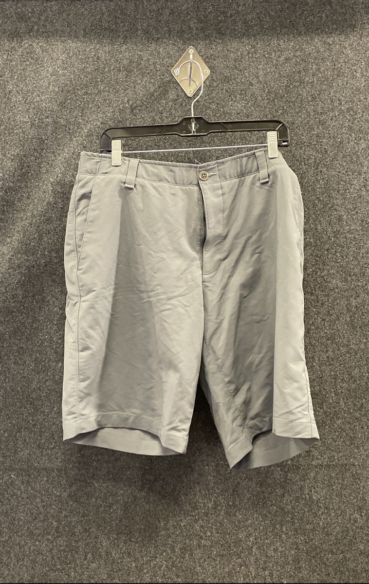Under Armour Men's HeatGear Performance Golf Shorts Grey Loose Fit Sz 38