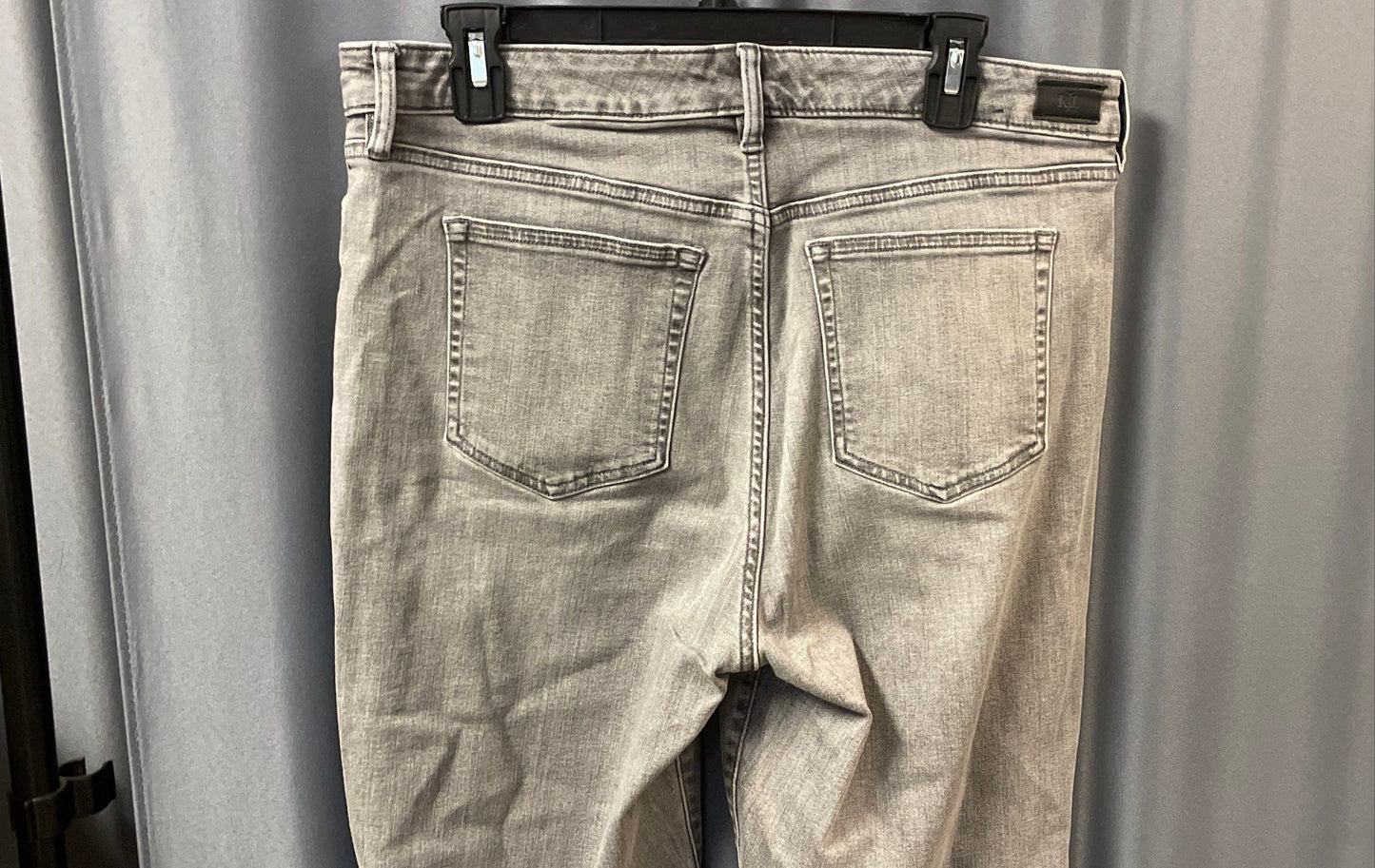 Lauren Ralph Lauren Women's Gray Stretch Straight Leg Denim Jeans Sz 14