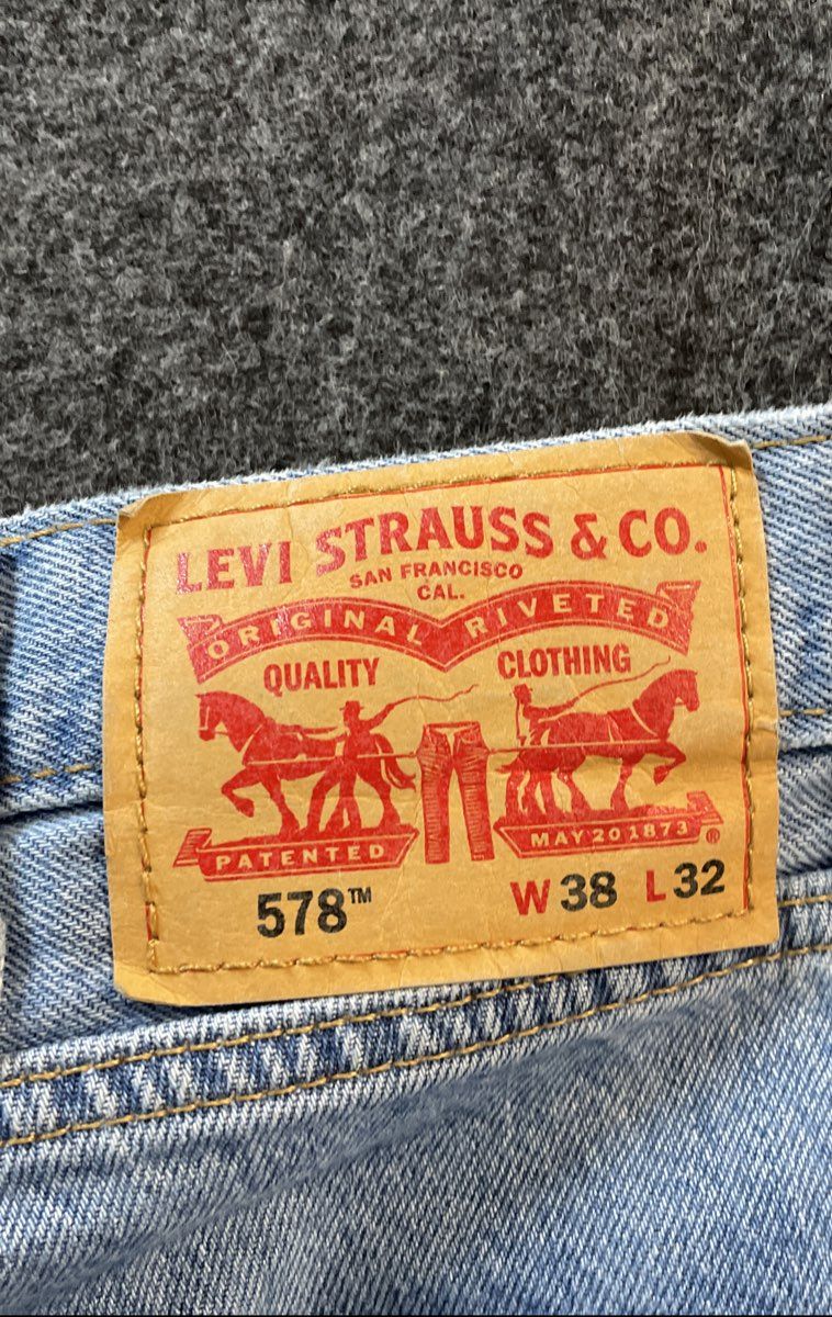 Levi's Men's 578 Baggy Light Wash Blue Denim Jeans Sz 38x32