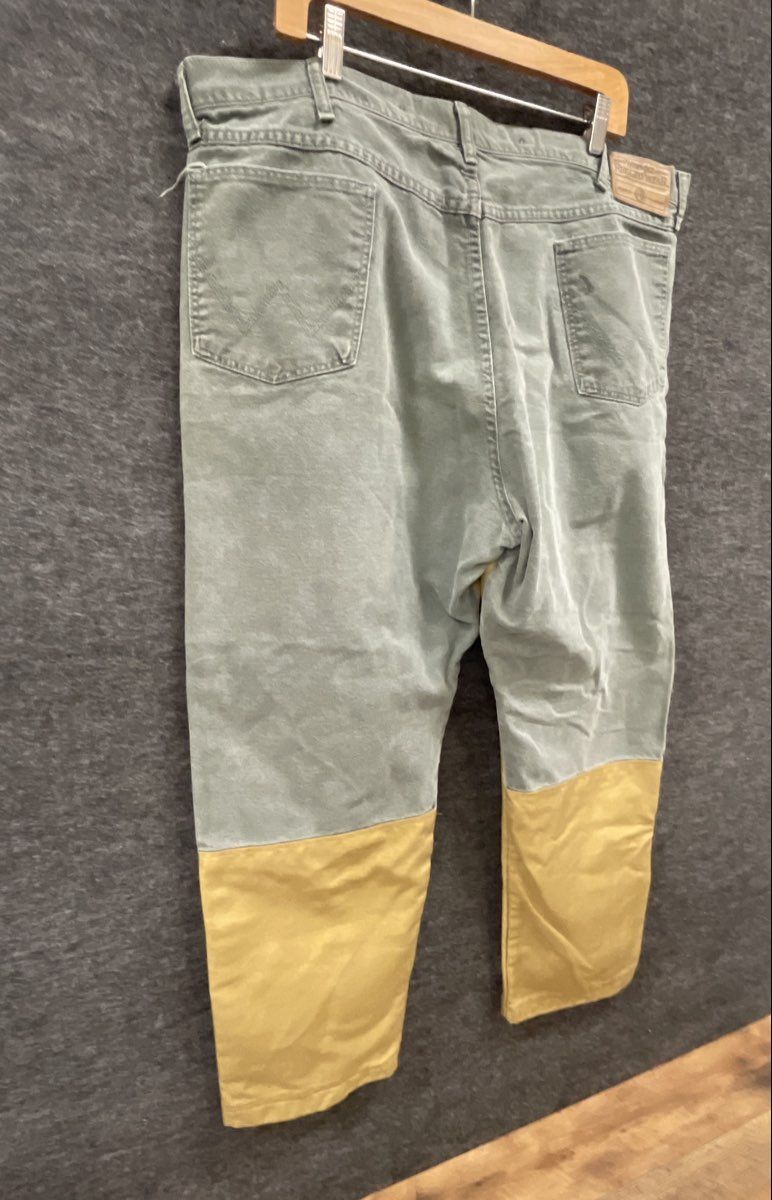Wrangler Rugged Wear Mens Hunting Pants Green Tan Vintage 90s