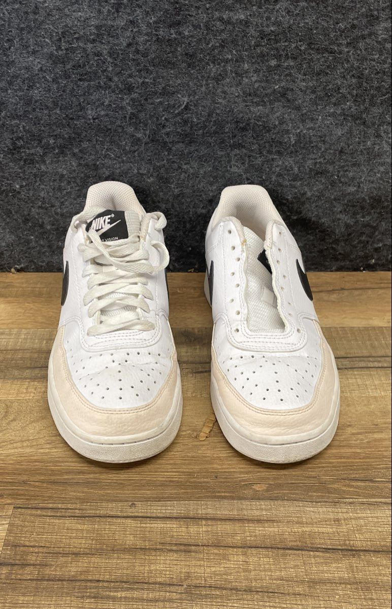 Nike Court Vision Low White Black Sail Lifestyle Sneakers Size 9