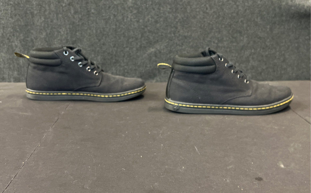 Dr. Martens Belmont Black Canvas Mid Top Sneakers Men's 10 Women's 11