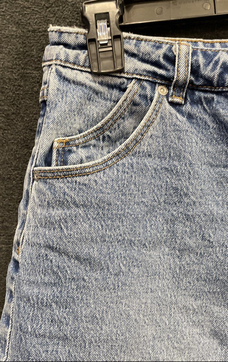 Rolla's Women's Blue High Rise Straight Leg Light Wash Jeans Size 12