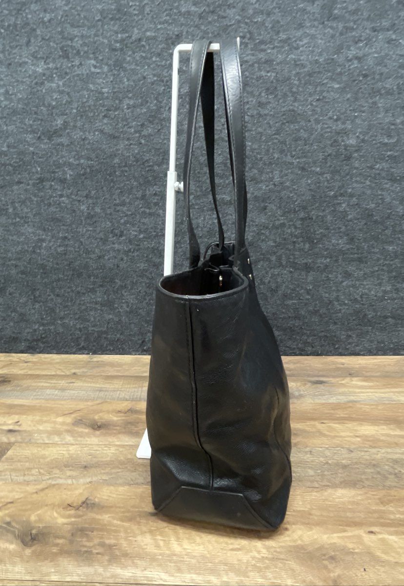 Rebecca Minkoff Black Leather M.A.B. Morning After Tote Bag with Pouch