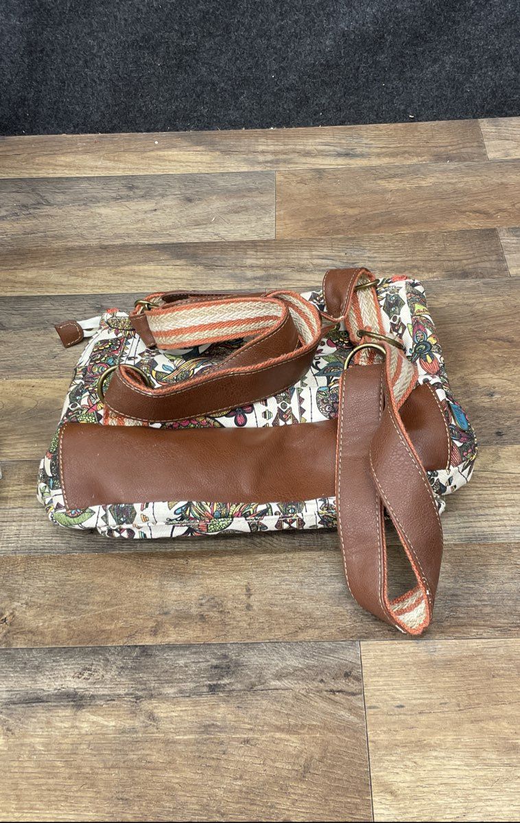 Sakroots Artist Circle Multicolored Print Coated Canvas Backpack Bag