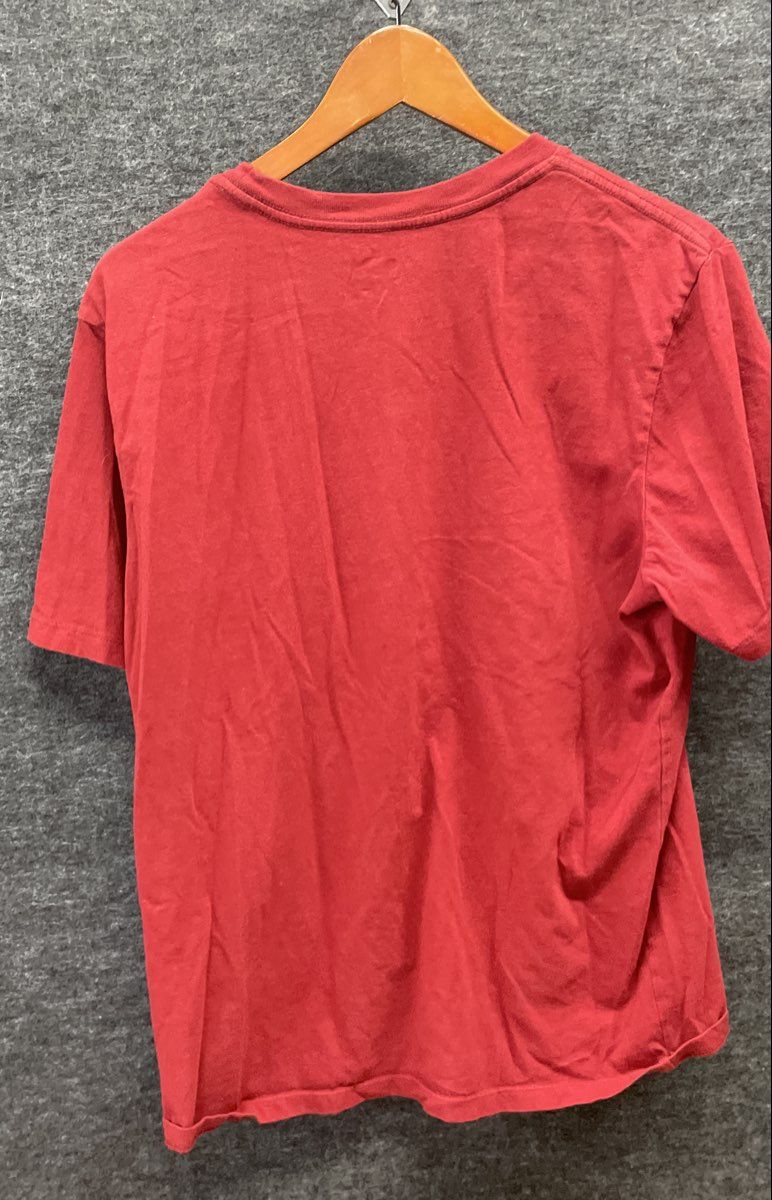 Puma Men's Red Short Sleeve Graphic Logo Tee T-shirt Crewneck Athletic Sz L