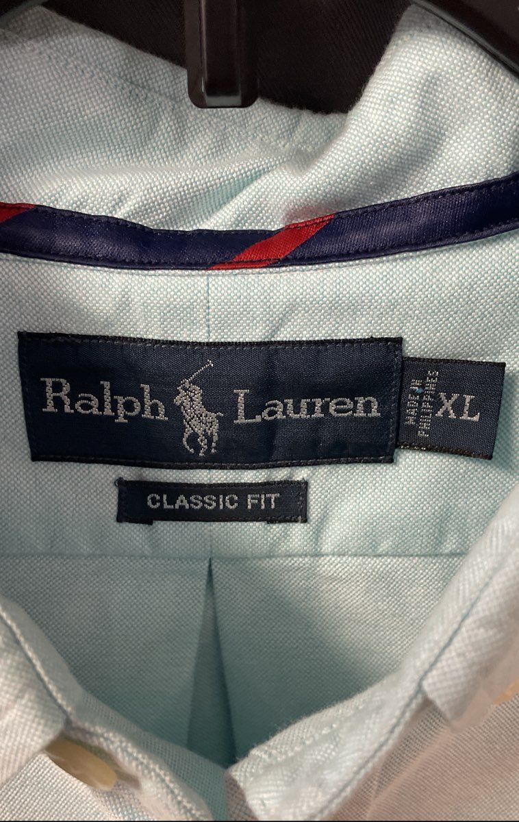 Polo Ralph Lauren Men's Aqua Blue Classic Fit LS Button Down Shirt Size XL
