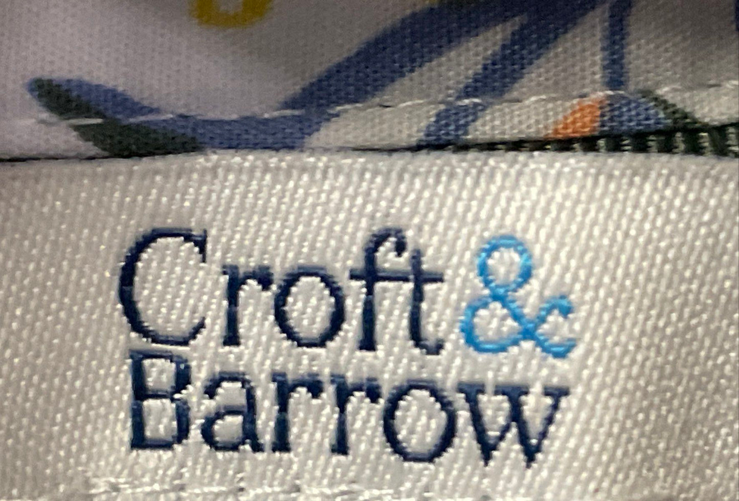Croft & Barrow Women's White Floral Vine Button Up Stretch Cotton Shirt Size M