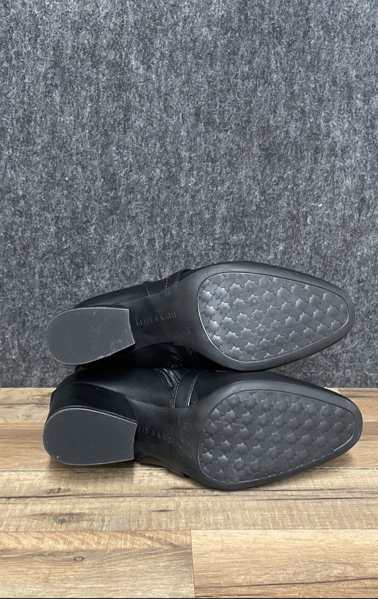 Kelly & Katie Flomis Black Strappy Buckle Ankle Boots Size 8M