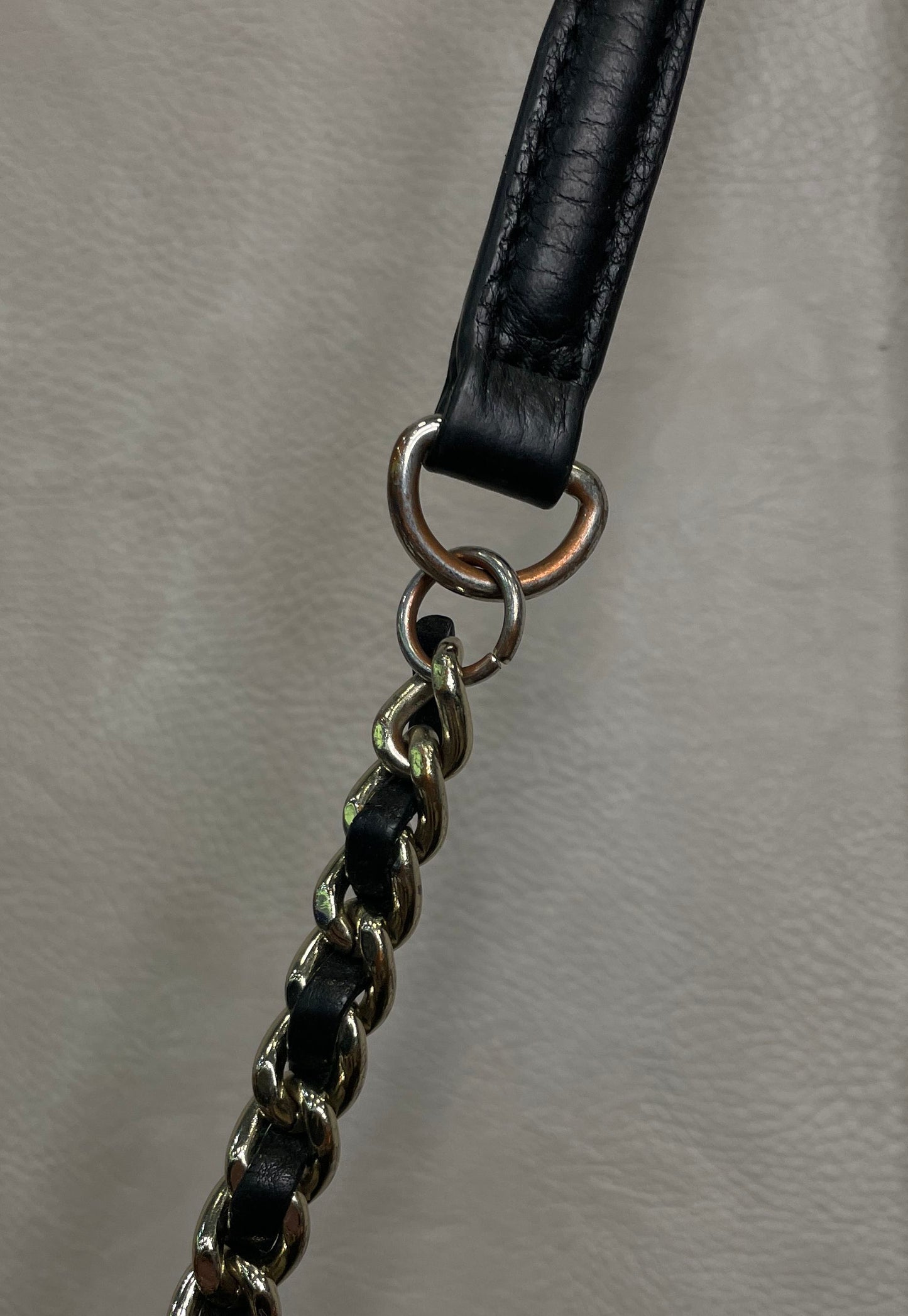 Karl Lagerfeld Paris Black Diamond Quilted Leather Crossbody Bag Gold Hardware