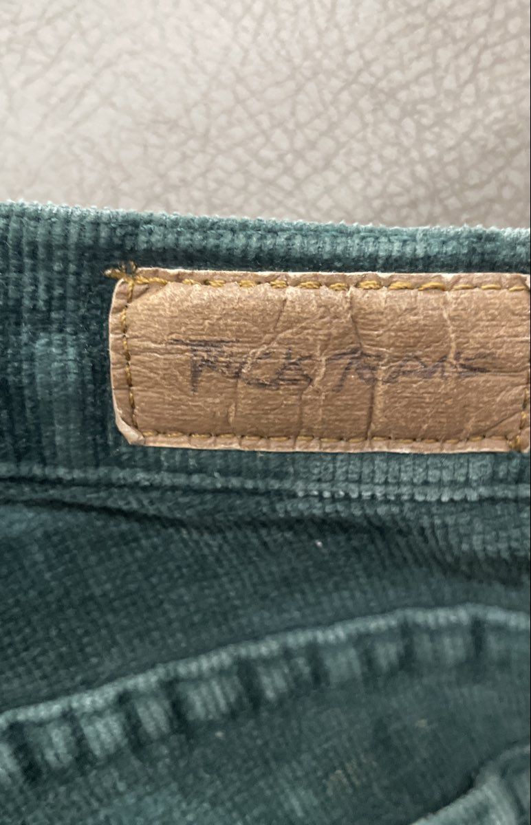 Truck Jeans Women's Green Corduroy Skinny Low Rise Pants Size 3