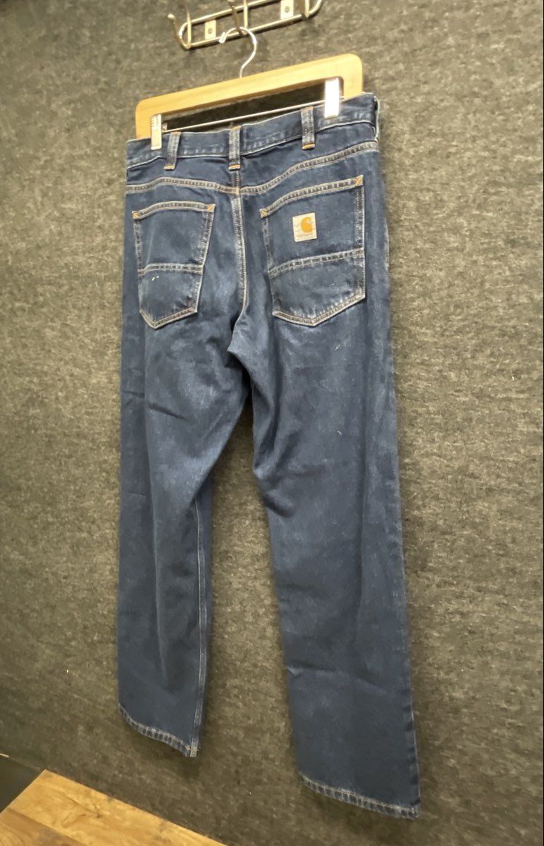 Carhartt Men's Relaxed Fit Blue Denim 5-Pocket Work Jeans Size 32x32