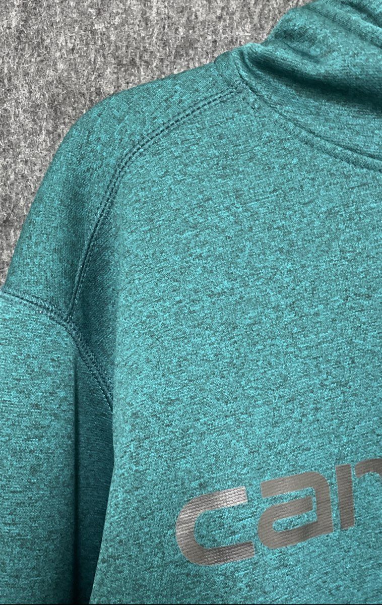 Carhartt Men's Force Extremes Dark Green Heather Graphic Pullover Hoodie Sz M