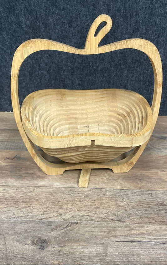 Wooden Expandable Apple Basket