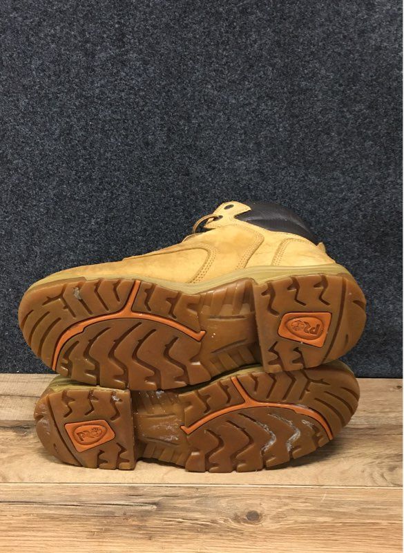 Timberland Pro Titan 99525 Wheat Nubuck Safety Toe Work Boots Men's Size 10.5