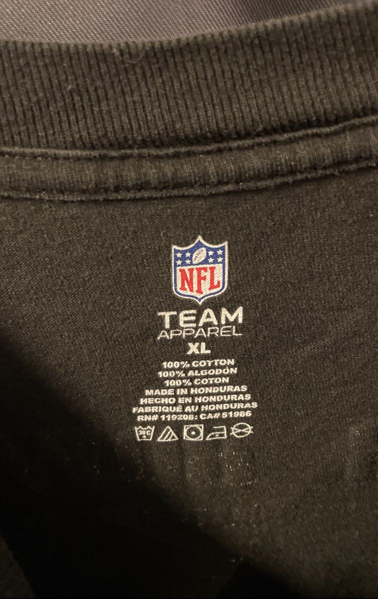 NFL Team Apparel Steelers Super Bowl XLV Roster Long Sleeve Tee Black Size XL