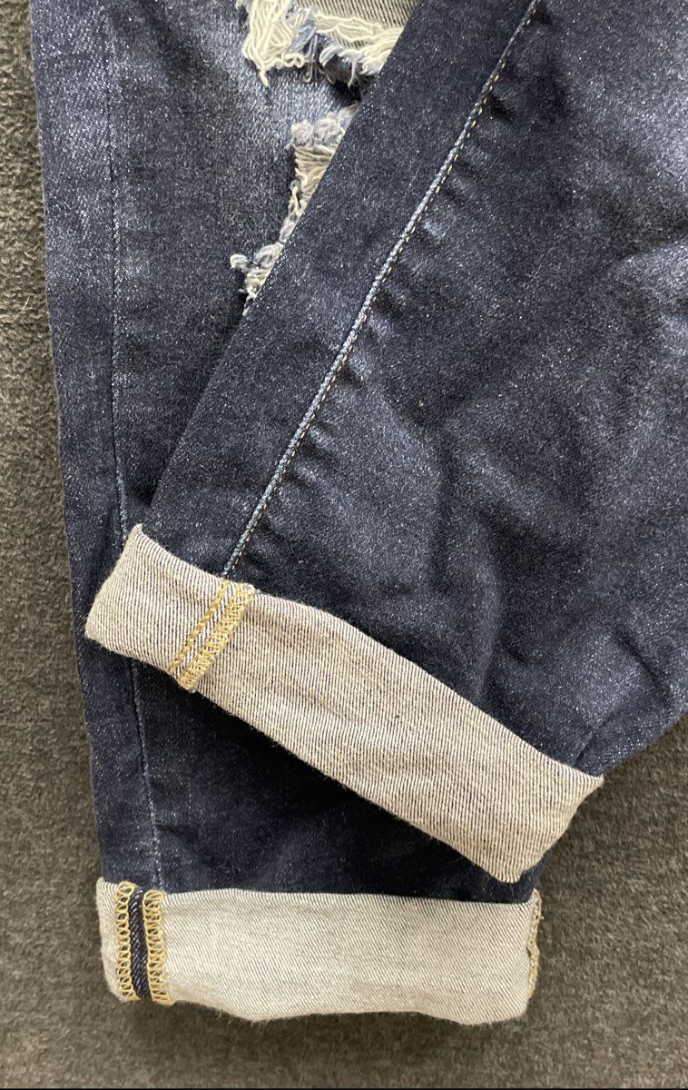 Judy Blue Women's Bleach Splatter Distressed Boyfriend Jeans Cuffed Sz 11/30