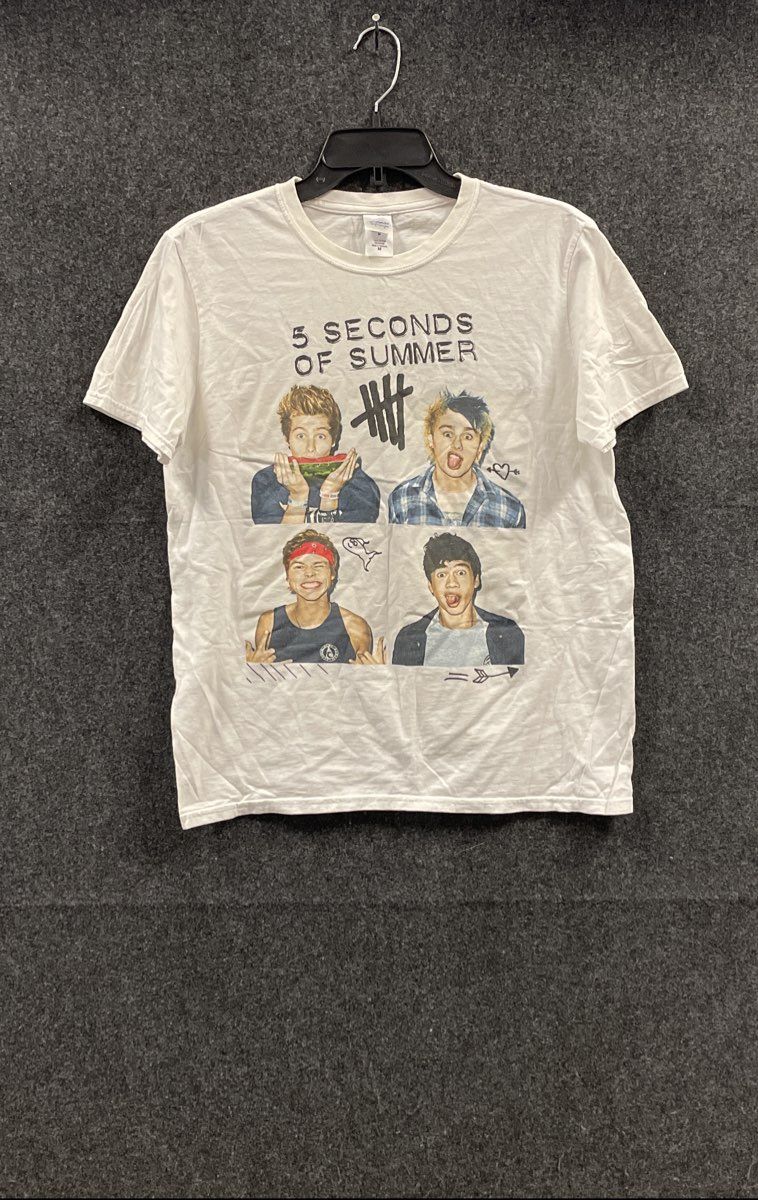 5 Seconds of Summer 2014 North American Tour T-Shirt Members Graphic Sz M