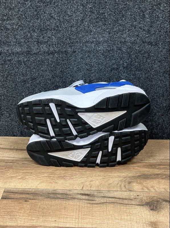 Nike Air Huarache Wolf Grey Lyon Blue Running Sneakers Men's Size 13