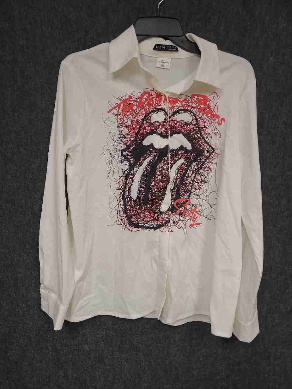 The Rolling Stones Sixty Anniversary Button Up Shirt Bravado Sz XS