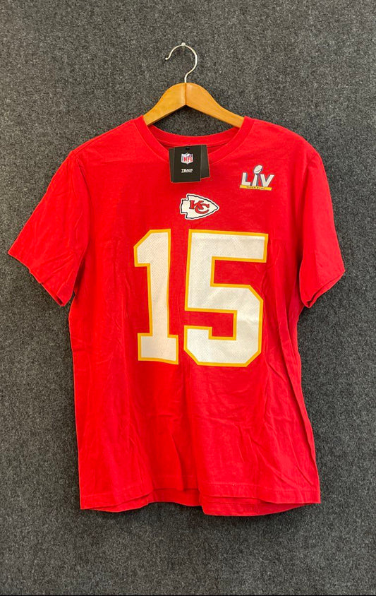NWT Nike Men's Kansas City Chiefs Patrick Mahomes #15 Super Bowl LIV T-Shirt L