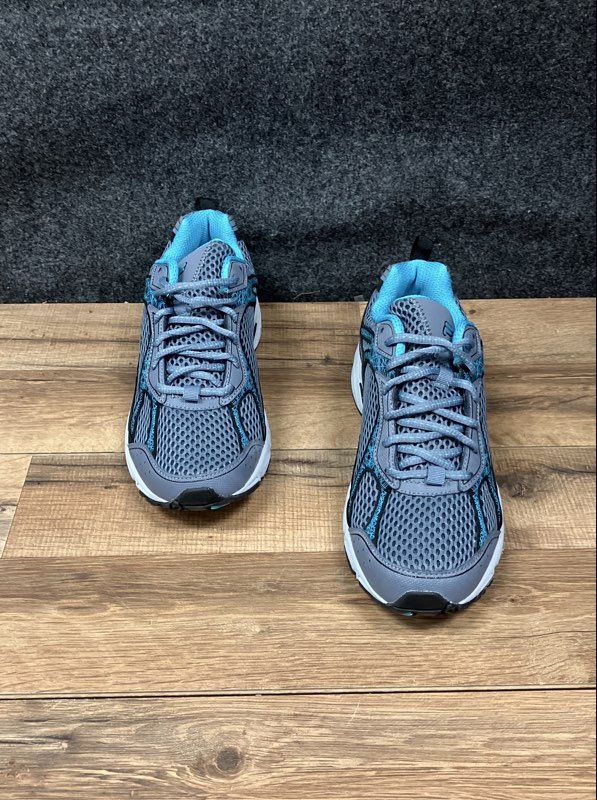 Fila Windshift 15 Grey Blue Athletic Sneakers Womens Running Shoes Size 9.5