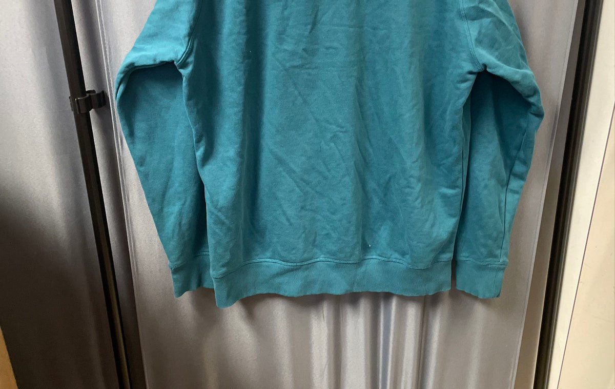 Gymshark Men's Teal Pullover Hoodie Shark Logo Graphic Sweatshirt Sz XXL