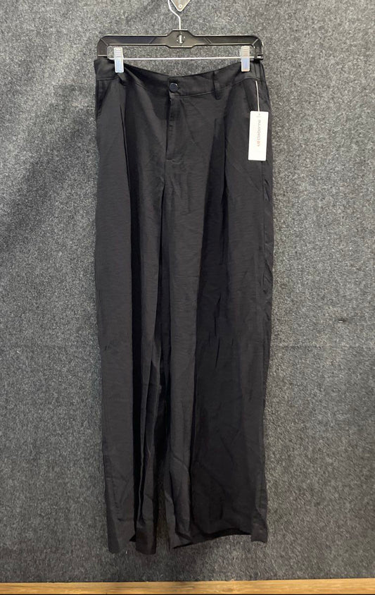 Liz Claiborne Women's Black Wide Leg Pleated Elastic Waist Pants Size 6 NWT