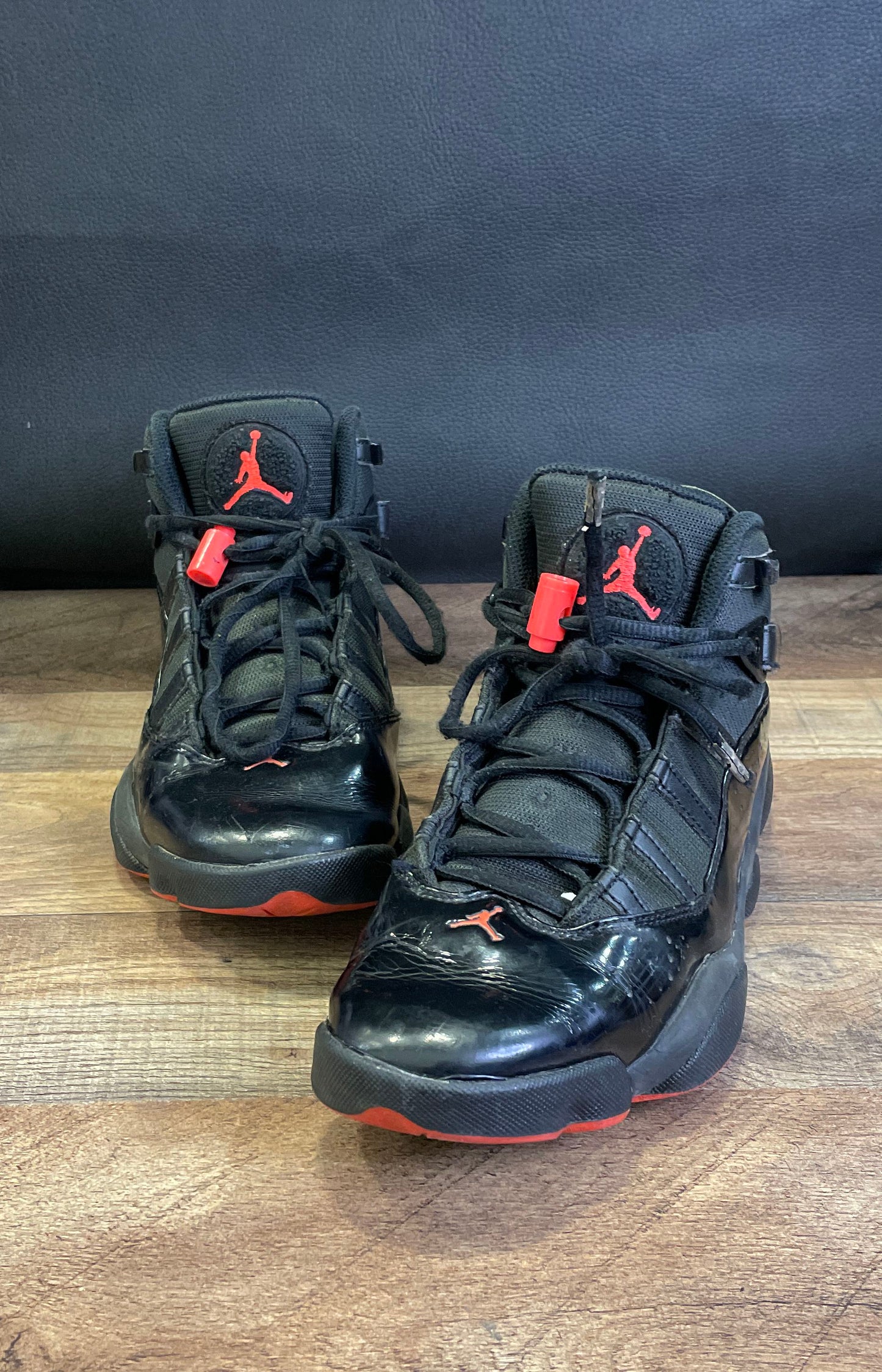 Nike Air Jordan 6 Rings Black Infrared Men's Basketball Shoes Size 8