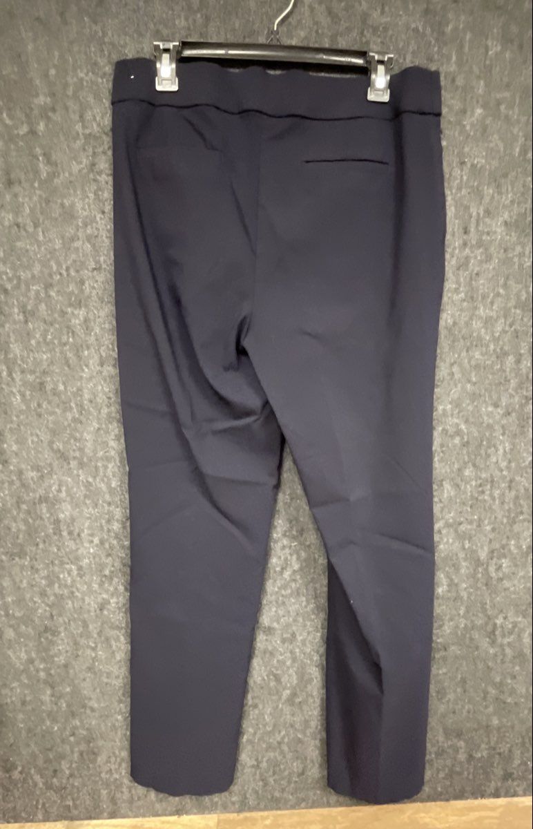 Liz Claiborne Women's Navy Blue Lisa Fit Pull-On Elastic Waist Pants Size 12