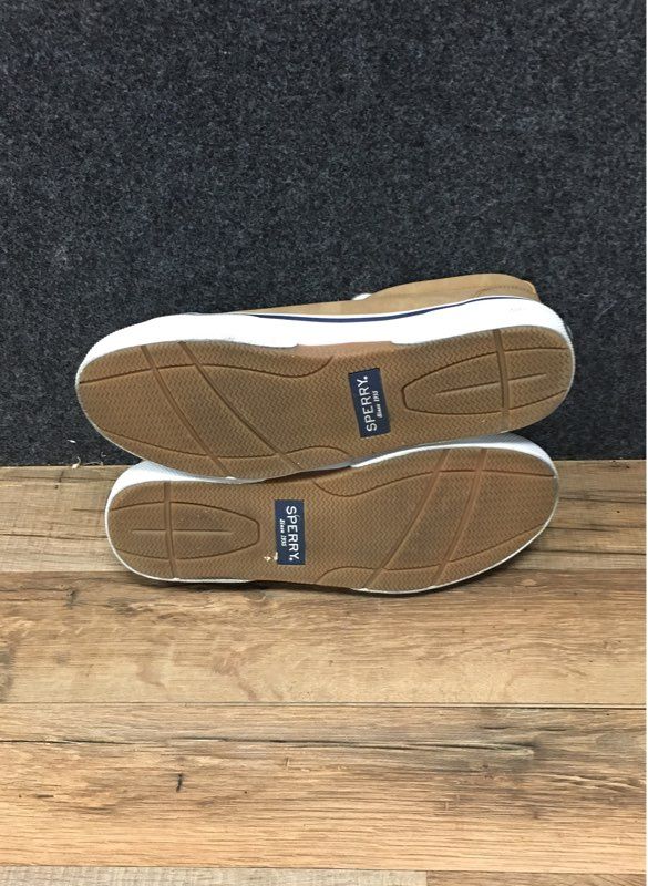 Sperry Top-Sider Captain's CVO Tan Canvas Sneakers Men's Size 8
