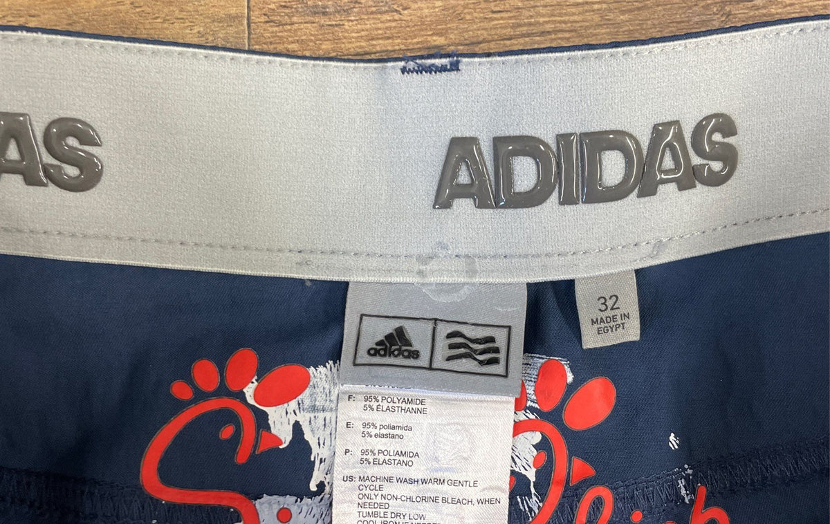 Adidas Men's Always Open on Sundays Graphic Blue Pants Sz 32