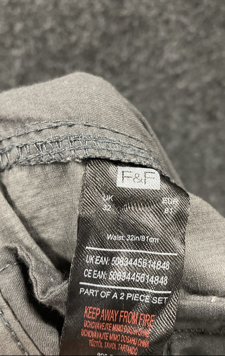 F&F Men's Gray Ripstop Cargo Shorts With Belt W32 NWT