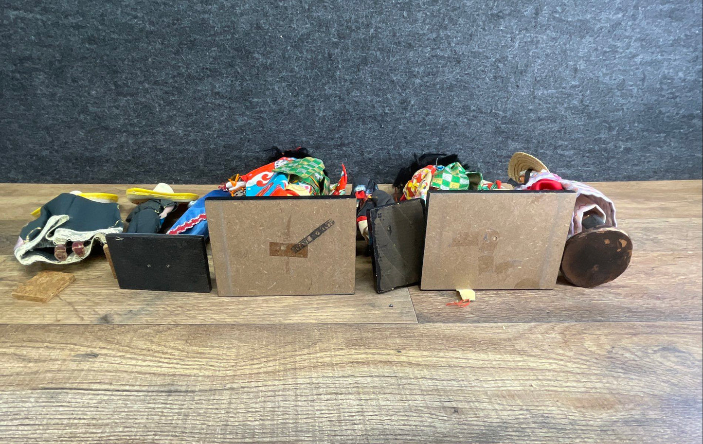 Vintage Lot of 7 International Dolls Japanese Geisha Mexico Souvenir Figurines