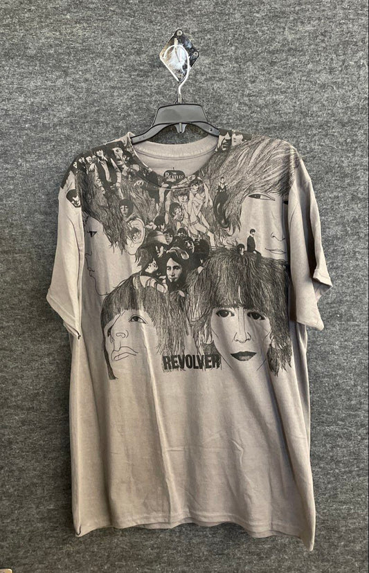 The Beatles Revolver Album Cover T-Shirt Reprint Apple Corps Ltd Sz L