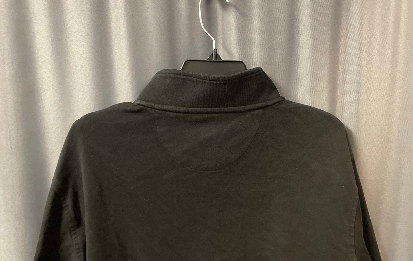 Ted Baker Men's Black 1/4 Zip Pullover Textured Front Mock Neck Sweater Sz L