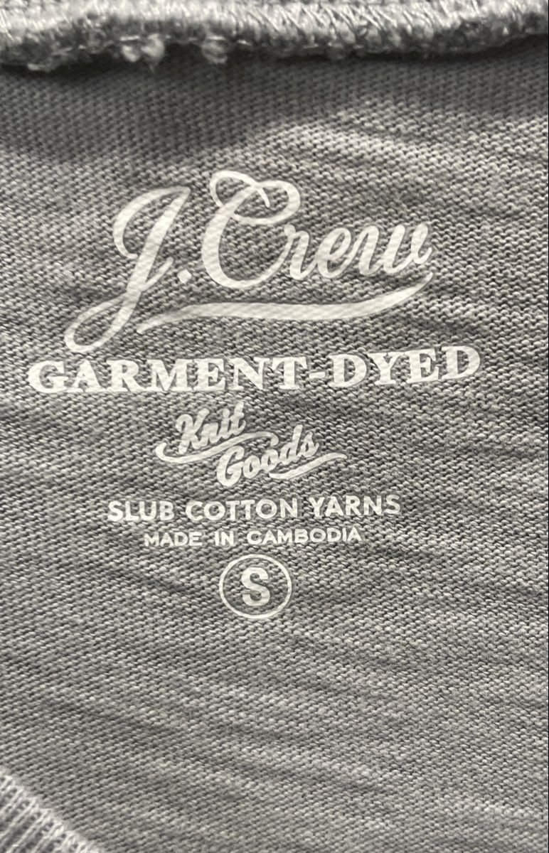 J.Crew Men's Lot of 2 Garment Dyed Slub Cotton Long Sleeve Henley Shirts Sz S